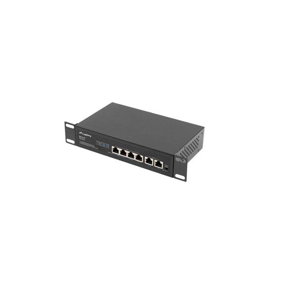 Lanberg RSFE-4P-2FE-60 - Unmanaged - Fast Ethernet (10/100) - Pow