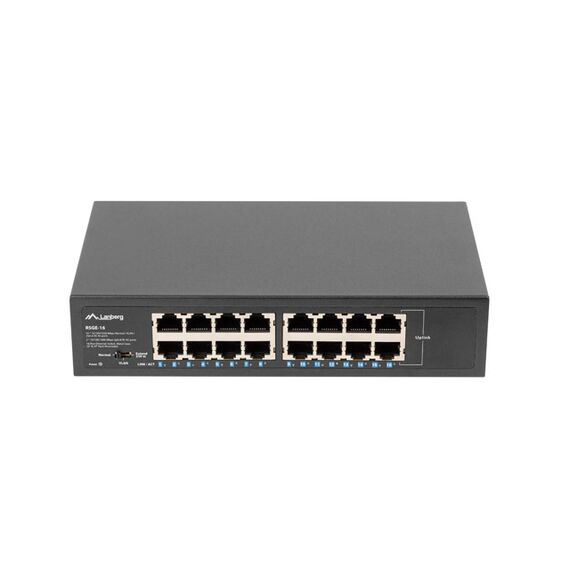 Lanberg RSGE-16 - Unmanaged - Gigabit Ethernet (10/100/1000) - Ra