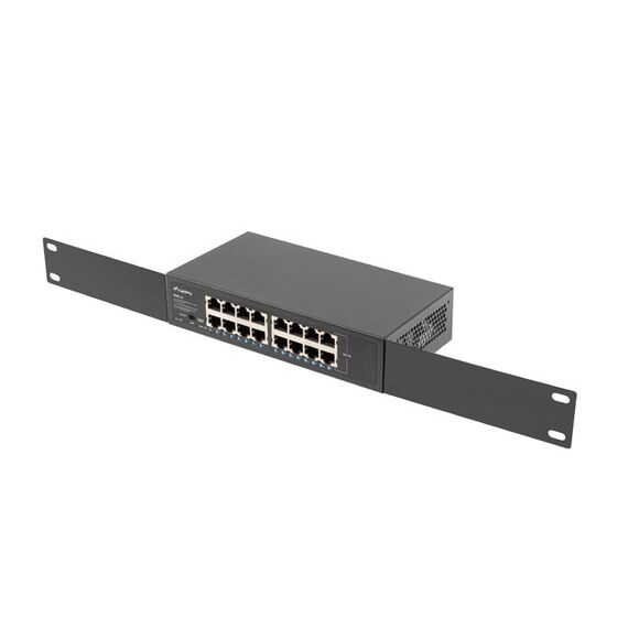 Lanberg RSGE-16 - Unmanaged - Gigabit Ethernet (10/100/1000) - Ra