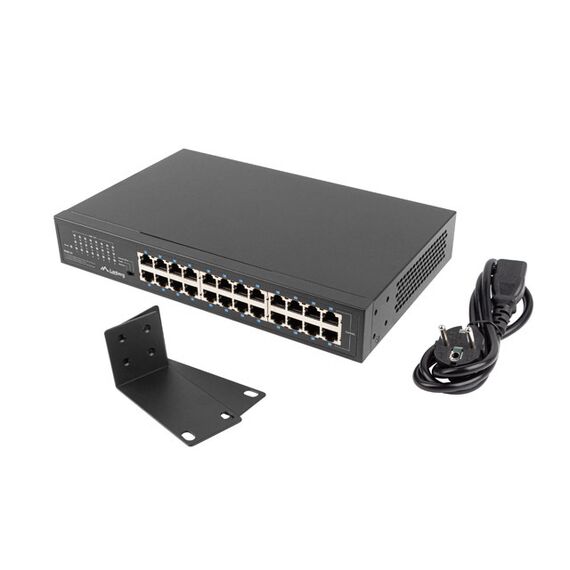 Lanberg RSGE-24 - Unmanaged - Gigabit Ethernet (10/100/1000) - Ra
