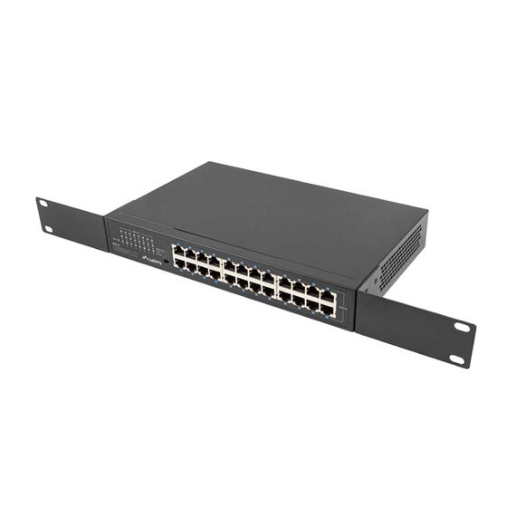 Lanberg RSGE-24 - Unmanaged - Gigabit Ethernet (10/100/1000) - Ra