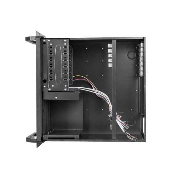 Lanberg SC01-4504-08B - Rack (4U) - Black - 2 fan(s) - HDD - HDD