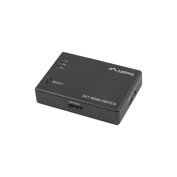 Lanberg SWV-HDMI-0003 - HDMI - 2.0b - Black - Acrylonitrile butad