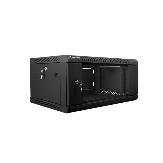 Lanberg WF01-6404-10B - 4U - Wall mounted rack - 60 kg - Black -