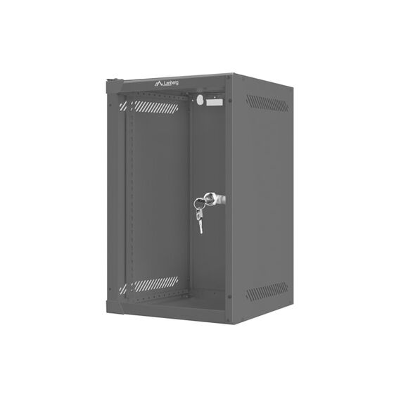Lanberg WF10-2309-10B - Wall mounted rack - 9U - 20 kg - Key lock