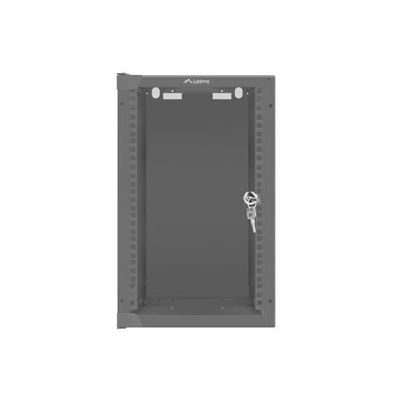 Lanberg WF10-2309-10B - Wall mounted rack - 9U - 20 kg - Key lock