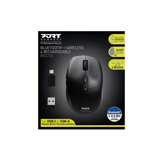 PORT Connect Professional - Mouse - 5 buttons - wired -  | 900715