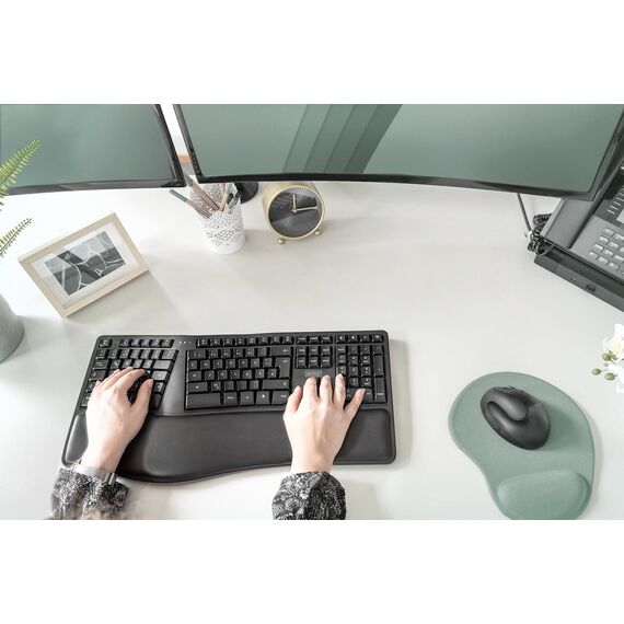 DIGITUS DA-20157 - Keyboard - wireless - 2.4 GHz - QWERTZ - Germa
