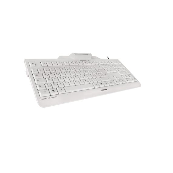 CHERRY KC 1000 SC - Keyboard - German - pale grey | JK-A0100DE-0