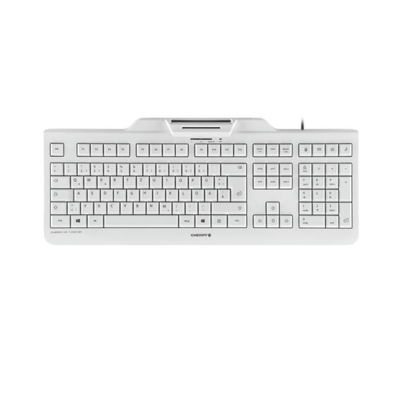 CHERRY KC 1000 SC - Keyboard - German - pale grey | JK-A0100DE-0