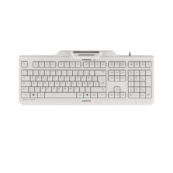 CHERRY KC 1000 SC - Keyboard - German - pale grey | JK-A0100DE-0