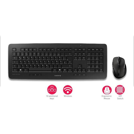 CHERRY DW 5100 - Keyboard and mouse set - wireless  | JD-0520CS-2