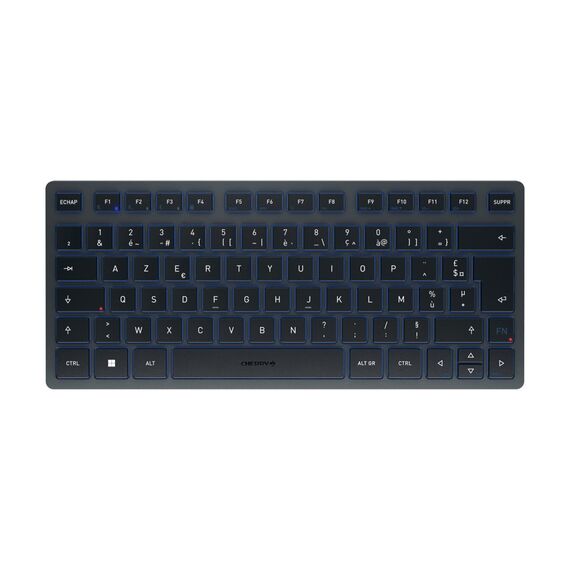 CHERRY KW 7100 MINI BT - Keyboard - wireless - Blu | JK-7100FR-22