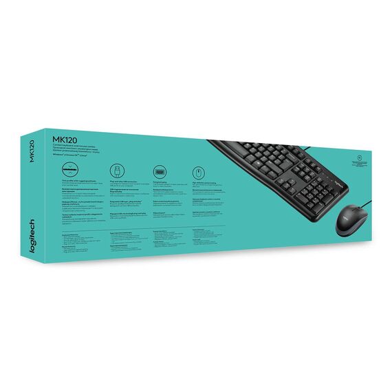 Logitech Desktop MK120 - Keyboard and mouse set - US | 920-002534