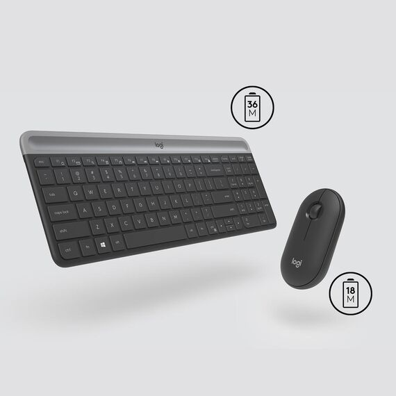 Logitech Slim Wireless Combo MK470 - Keyboard and mo | 920-009192