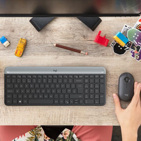 Logitech Slim Wireless Combo MK470 - Keyboard and mo | 920-009192