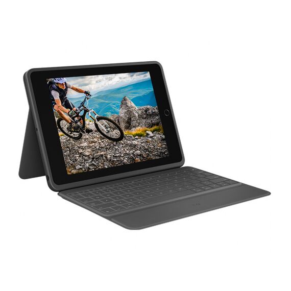 Logitech Rugged Folio - Keyboard and folio case - Ap | 920-009313