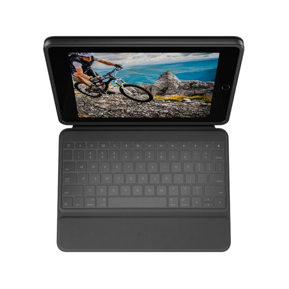 Logitech Rugged Folio - Keyboard and folio case - Ap | 920-009313