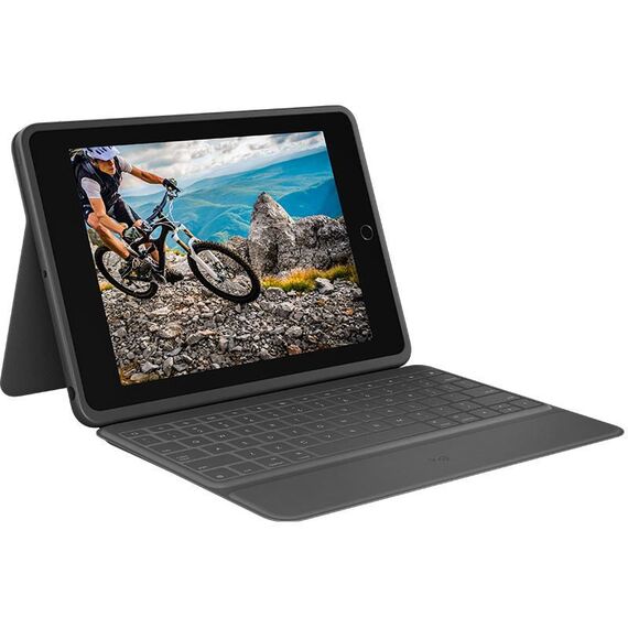 Logitech Rugged Folio - Keyboard and folio case - Ap | 920-009313