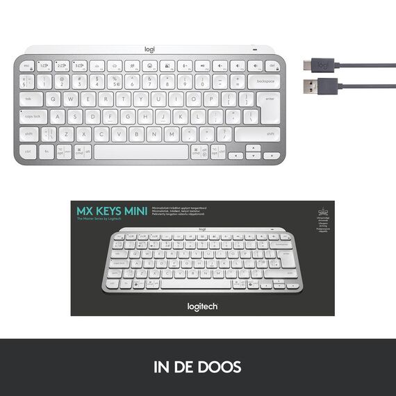 Logitech MX Keys Mini - Keyboard - backlit - Bluetoo | 920-010483