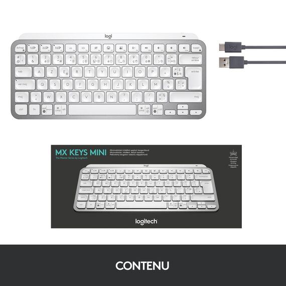 Logitech MX Keys Mini - Keyboard - backlit - Bluetoo | 920-010483