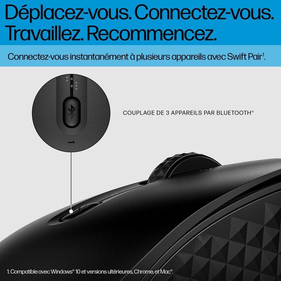 HP 425 - Mouse - programmable - 7 buttons - wireless -  | 7M1D5AA