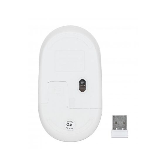 Manhattan Performance III Wireless Mouse, White, 1000dpi | 190152