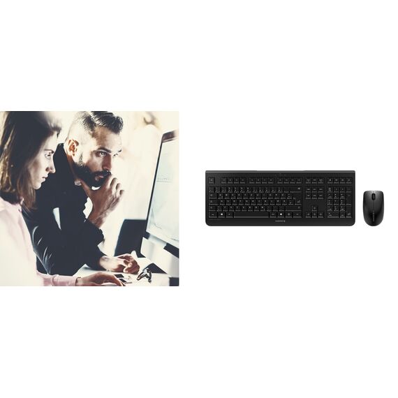CHERRY DW 3000 - Keyboard and mouse set - wireless  | JD-0710DE-0