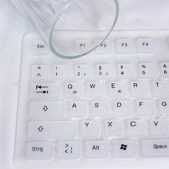 LogiLink Flexible Waterproof - Keyboard - PS/2, USB - Q | ID0018A