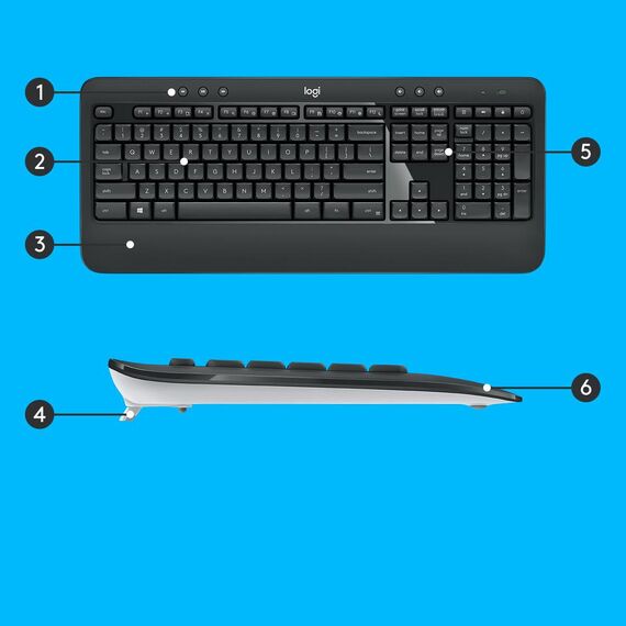 Logitech MK540 Advanced - Keyboard and mouse set - w | 920-008677