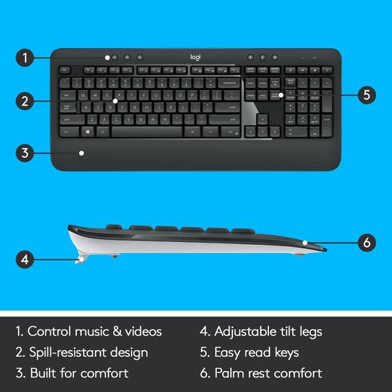 Logitech MK540 Advanced - Keyboard and mouse set - w | 920-008677