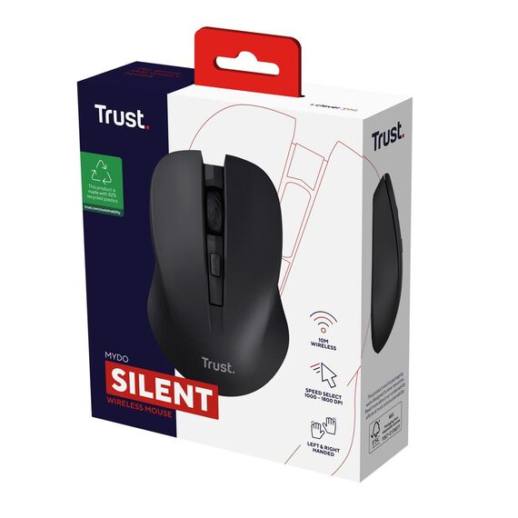 Trust Mydo - Mouse - silent - right and left-handed - opt | 25084