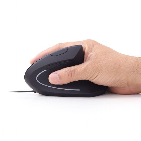 Gembird MUS-ERGO-01 - Vertical mouse - ergonomic - optical - 6 bu