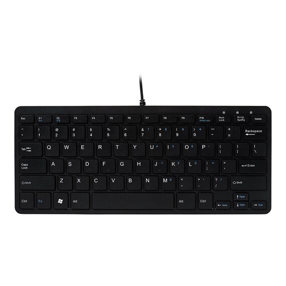 R-Go Compact - Keyboard - USB - QWERTZ - German - blac | RGOECQZB