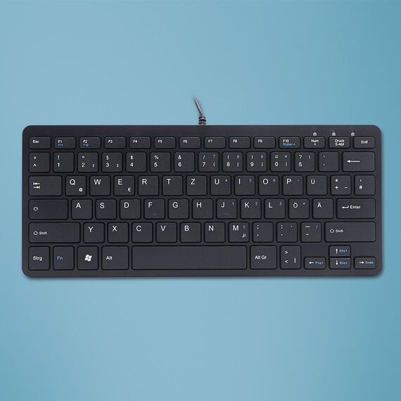 R-Go Compact - Keyboard - USB - QWERTZ - German - blac | RGOECQZB