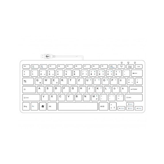 R-Go Compact - Keyboard - USB - QWERTZ - German - blac | RGOECQZB