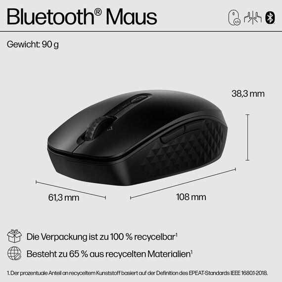 HP 425 - Mouse - programmable - 7 buttons - wireless -  | 7M1D5AA