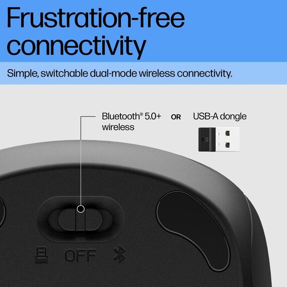 HP 255 - Mouse - optical - 3 buttons - wireless - 2 | 8R3U1AA#ABB