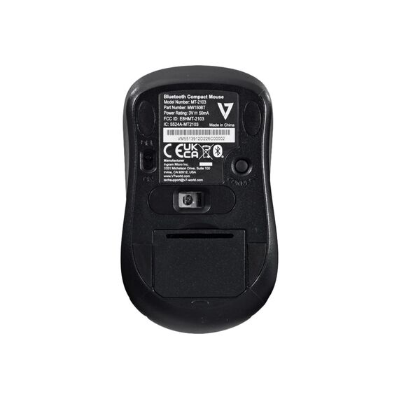 V7 MW150BT - Mouse - optical - 3 buttons - wireless - Bluetooth 5