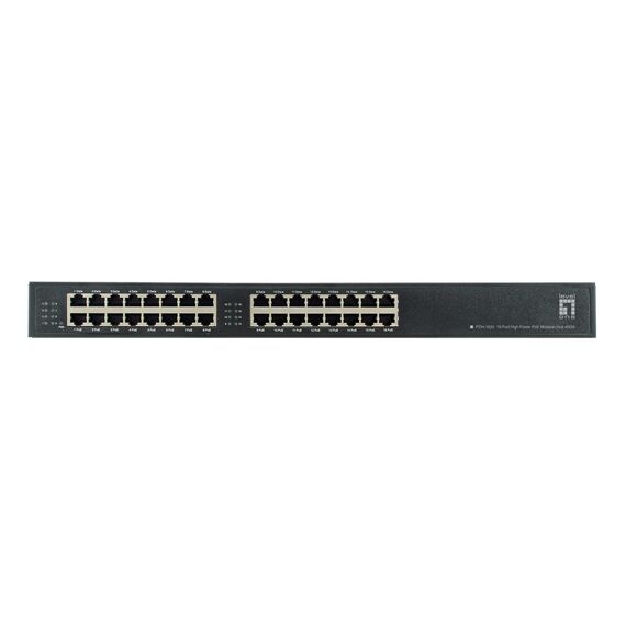 LevelOne POH-1620 16-Port High Power PoE Midspan Hub ,400W / Fast