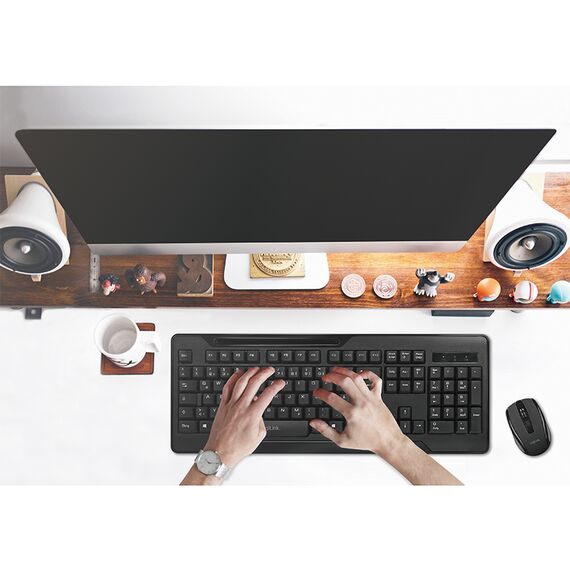 LogiLink Funk - Keyboard and mouse set - wireless - 2.4  | ID0194