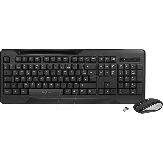 LogiLink Funk - Keyboard and mouse set - wireless - 2.4  | ID0194