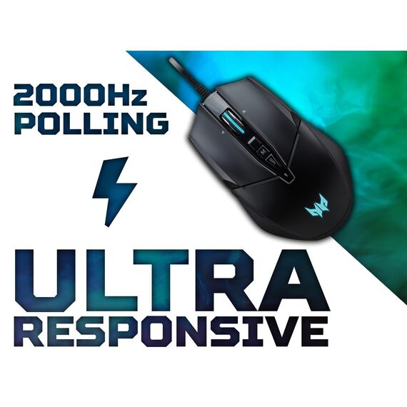 Acer Predator Cestus 335 (PMW120) - Mouse - ergono | GP.MCE11.01Q