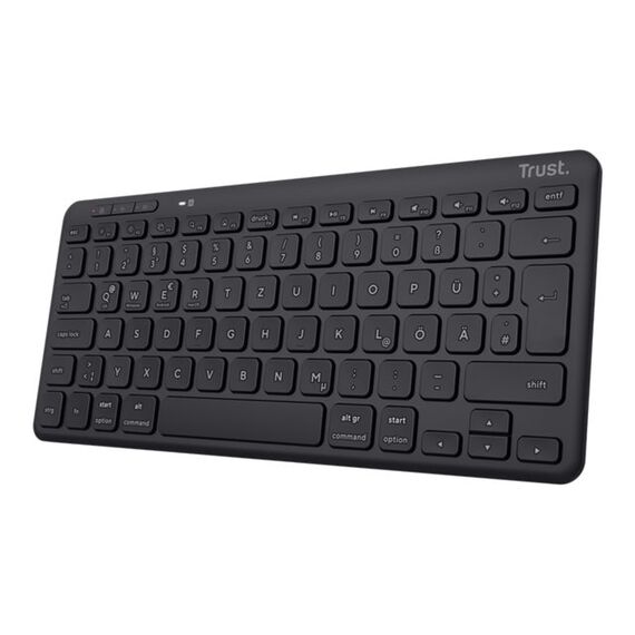 Trust Lyra - Keyboard - compact - USB, Bluetooth, 2.4 GHz | 24709