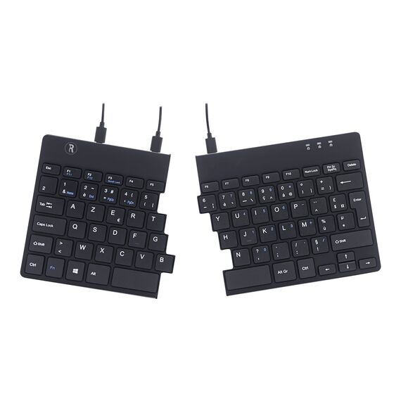 R-Go Split Ergonomic Keyboard, AZERTY(FR), black,  | RGOSP-FRWIBL