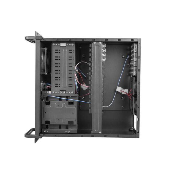 Lanberg SC01-4504-10B - Rack (4U) - Black - 3 fan(s) - HDD - HDD