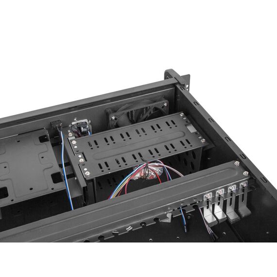 Lanberg SC01-4504-10B - Rack (4U) - Black - 3 fan(s) - HDD - HDD