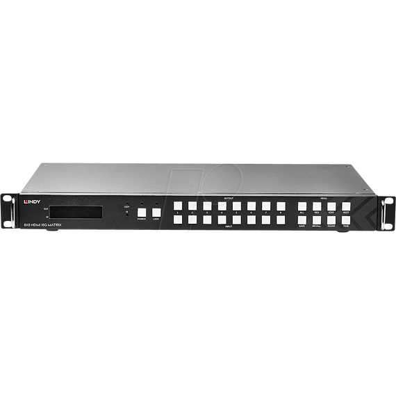 Lindy 8x8 HDMI 18G Matrix with Video Wall Scaling - Video | 38260