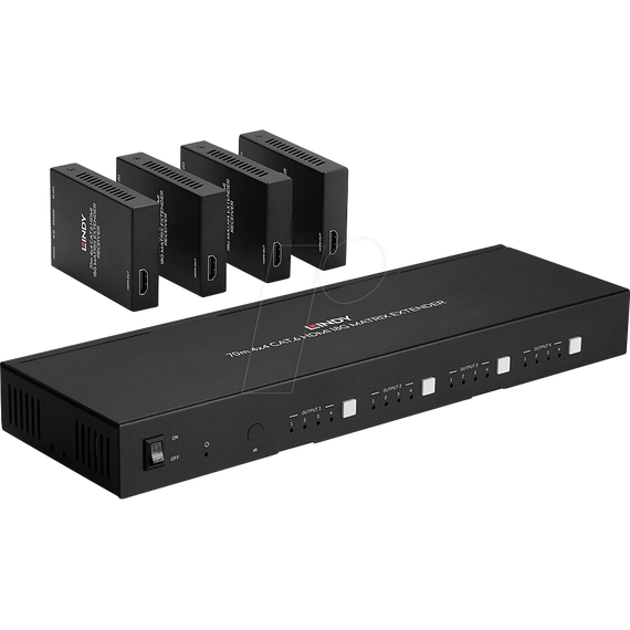 LINDY - Video/audio/infrared/network extender - over CAT  | 38328
