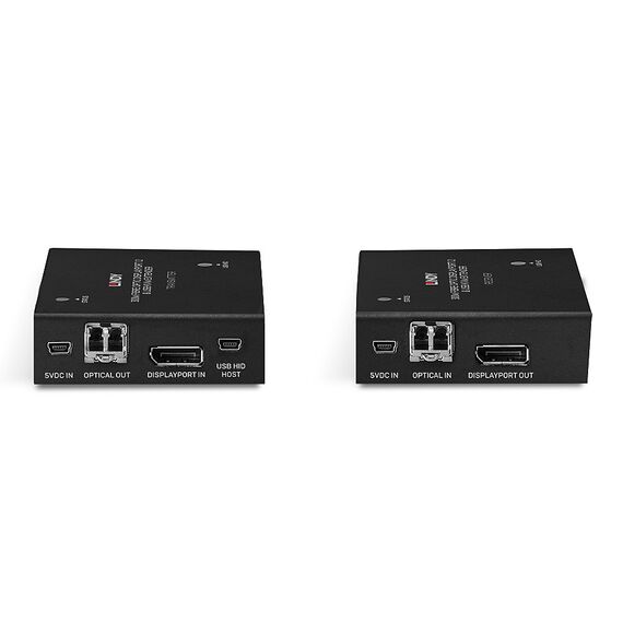 LINDY 300m Fibre Optic DisplayPort 1.2 &amp USB KVM Exten | 39376